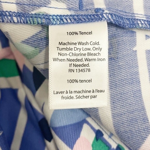 Vineyard Vines Tencel Foley Short Marlin Blue Harbor Sailing Scene Size 00 | XXS - Picture 8 of 10